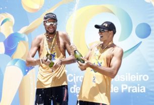 Dupla maringaense garante medalha de ouro na 1ª etapa do Circuito Brasileiro de Vôlei de Praia