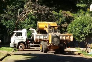 1,5 mil toneladas de galhos e troncos foram recolhidos em Maringá