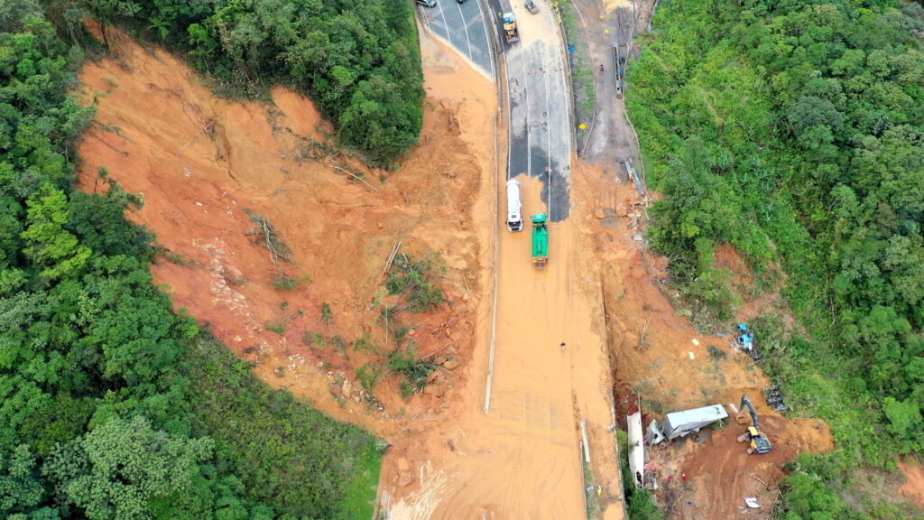 Semana do deslizamento na BR-376 teve 185,4 mm de chuvas em um único dia na região