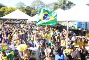 Vila Olímpica de Maringá tem festa durante o jogo do Brasil